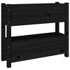 vidaXL Planter Black 77x25x66 cm Solid Wood Pine