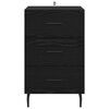 vidaXL Bedside Cabinet Black Oak 40 x 40 x 66 cm Engineered Wood