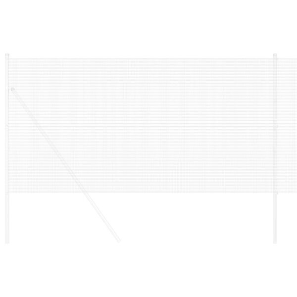 vidaXL Welded Wire Fence Silver 0.8 x 100 m Steel