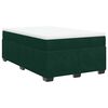 vidaXL Box Spring Bed with Mattress Dark Green 120x200 cm Velvet