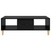 vidaXL Coffee Table Black Oak 102 x 55 x 35 cm Engineered Wood