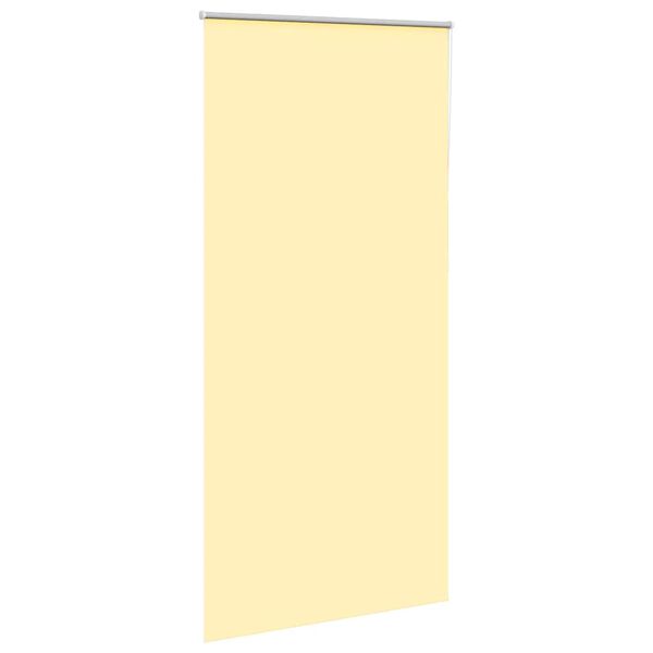 vidaXL Roller Blind Blackout Yellow 110x210 cm Fabric Width 105.7 cm Polyester