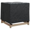 vidaXL Furniture Cover Plain Black 82 x 82 x 65 cm 600D Oxford Fabric