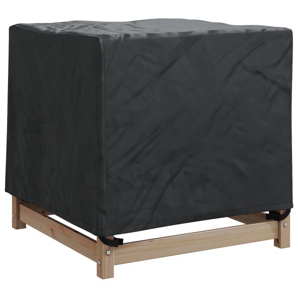 vidaXL Furniture Cover Plain Black 82 x 82 x 65 cm 600D Oxford Fabric