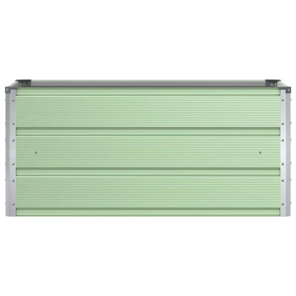 vidaXL Planter Pastel Green 100 x 50 x 45 cm Galvanised Steel