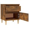 vidaXL Bedside Cabinet Smoked Oak 40x35x50 cm