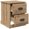 vidaXL Bedside Cabinet with Drawer 2 pcs Artisan Oak 39 x 39 x 47.5 cm