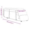 vidaXL Motorhome Covers Grey 870x235x275 cm Non-woven Fabric