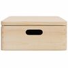 vidaXL Wooden Box with Lid and Handles 40x30x13 cm Solid Wood Pine