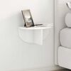 vidaXL Wall Shelf High Gloss White 38 x 19 x 19 cm Engineered Wood
