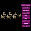 vidaXL LED Reindeers with 40 LEDs 7 pcs Multicoulur PET