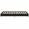 vidaXL Bed Frame Black Oak 193 x 143 x 25 cm Engineered Wood
