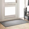 vidaXL Doormat Grey and Black 90 x 150 cm Polypropylene and vinyl