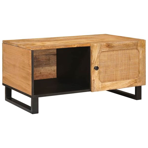 vidaXL Coffee Table Natural 80 x 50 x 40 cm Solid Mango Wood