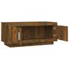 vidaXL Coffee Table Smoked Oak 102x50x45 cm Engineered Wood