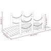 vidaXL Garden Bridge with Chain Railings 150x67x56cm Solid Wood Spruce