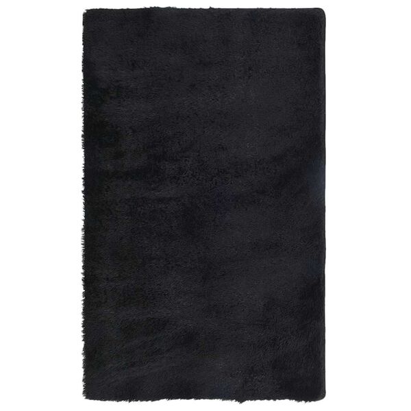 vidaXL Shaggy Rug High Pile NAVARRA Black 80x150 cm Polyester