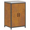 vidaXL Kitchen Storage Set with Shelf 3 pcs Rusty Weathering Steel