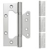 vidaXL Hinge 4 pcs 130 x 78 x 13 mm Silver Steel