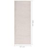 vidaXL Soft Pile Rug Anti-slip 67x180 cm Camel
