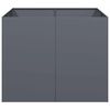 vidaXL Planter Anthracite 100x100x80 cm Steel