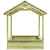 vidaXL Outdoor Playhouse with Sandpit 128x120x145 cm Pinewood