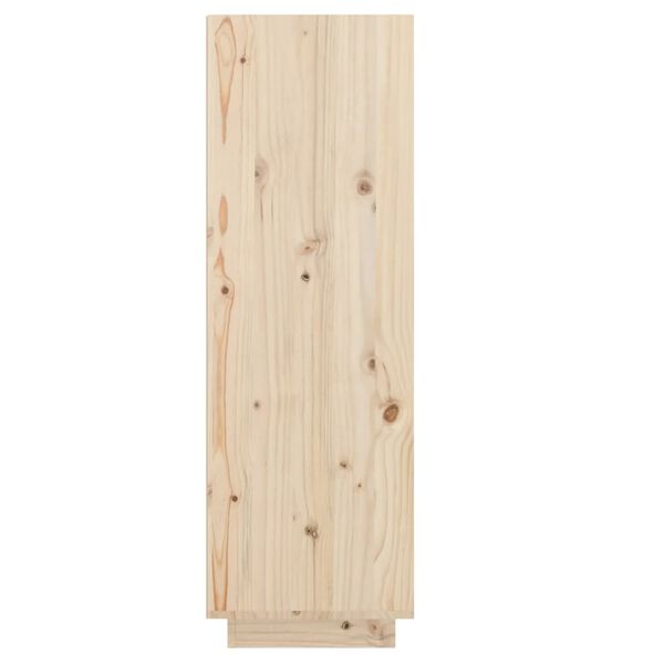 vidaXL Shoe Cabinet 30x34x105 cm Solid Wood Pine
