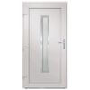 vidaXL Front Door Anthracite 108x200 cm PVC