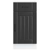 vidaXL Kitchen Base Cabinet Lucca Black Engineered Wood