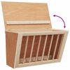 vidaXL Rabbit Hay Feeder 37x18.5x23 cm Solid Wood Fir