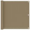 vidaXL Balcony Screen Taupe 90x300 cm HDPE