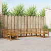 vidaXL Outdoor Sofa Set 10 pcs Natural Solid Acacia Wood