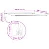 vidaXL Manual Retractable Awning Brown 450x300 cm