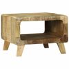 vidaXL Coffee Table Brown 50 x 50 x 35 cm Solid rough mango wood