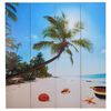 vidaXL Folding Room Divider 160x170 cm Beach