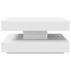 vidaXL Coffee Table 360-Degree Rotatable White 70x70x34.5 cm
