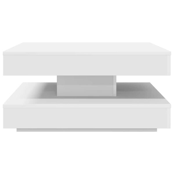 vidaXL Coffee Table 360-Degree Rotatable White 70x70x34.5 cm