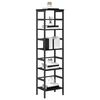 vidaXL Bookshelf Black Oak 40 x 29.5 x 149 cm Engineered Wood