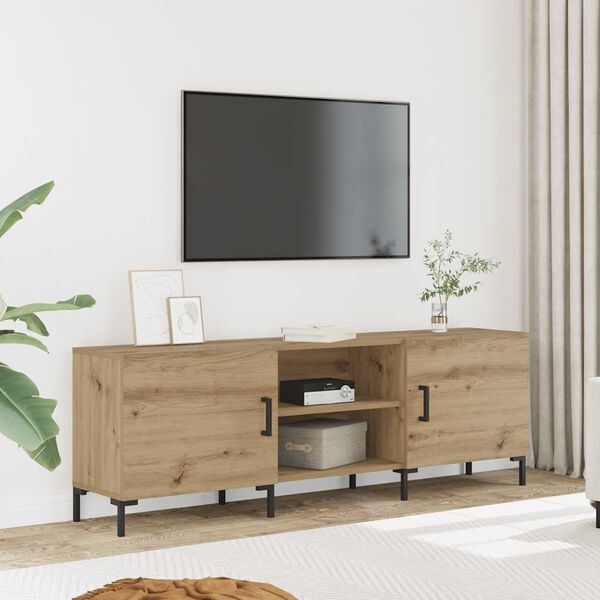 vidaXL TV Cabinet Artisan Oak 150x30x50 cm Engineered Wood