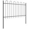 vidaXL Garden Fence 3 pcs Grey 5.1 x 1.2 m Powder-coated Steel
