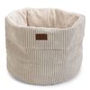 Designed by Lotte Cat Basket Ribbed Light Grey 50x35 cm