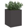 vidaXL Garden Planter Black 32 x 32 x 40 cm Cold-rolled steel