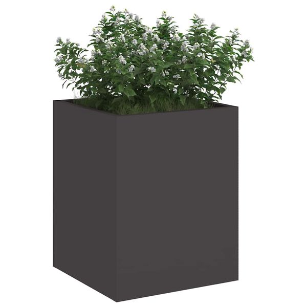 vidaXL Garden Planter Black 32 x 32 x 40 cm Cold-rolled steel