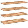vidaXL Floating Shelves 4 pcs 100x30x2 cm Oil Finished Solid Wood Acacia