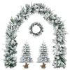 vidaXL Mini Christmas Tree 45 cm PVC and PE Green and White
