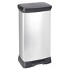 Curver Pedal Bin "Deco" 50 L Silver