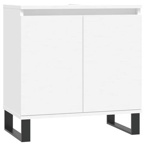 vidaXL Bathroom Cabinet White 58x33x60 cm Engineered Wood