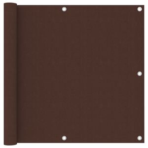 vidaXL Balcony Screen Brown 90x600 cm Oxford Fabric