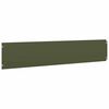 vidaXL Lawn Edgings 10 pcs Olive Green 20x103 cm Cold-rolled Steel