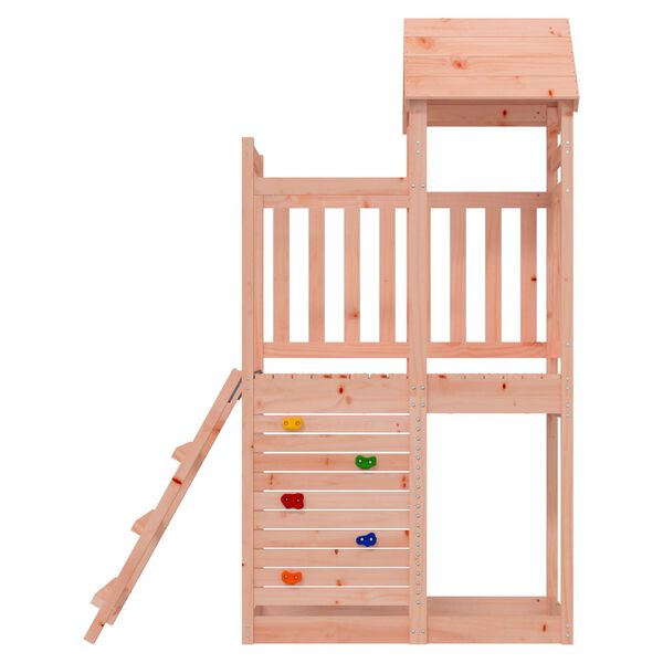 vidaXL Play Tower Brown 110.5 x 52.5 x 214 cm Solid Douglas Wood